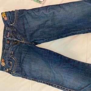 frankie B y2k flower jeans